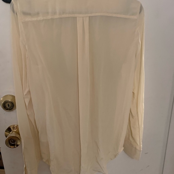 Everlane yellow silk blouse size 4 - Picture 4 of 4